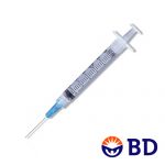 BD 即棄式針筒連針咀 3cc 23G x 1" (ST) 100s/盒