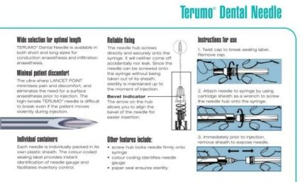 Terumo牙科針咀 (100s/盒) Terumo 產品