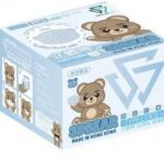 "SAVEWO 救世" 3DBEAR 立體啤口罩 粉藍色 (30片/盒)