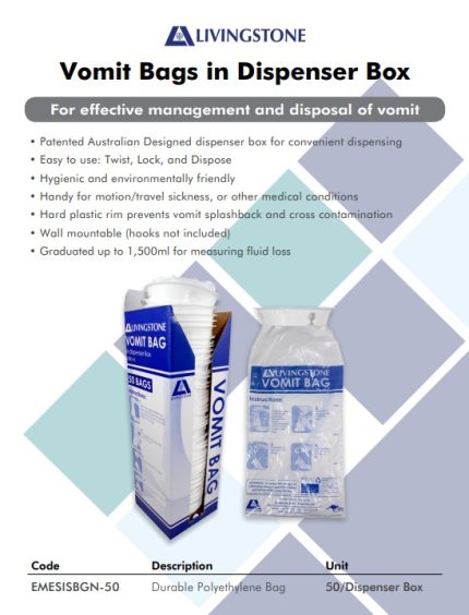 EMESISBGN-50 “Universal” 1500ML 嘔吐袋 (50個/盒) 牙醫用品 Dental Products