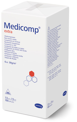 “HARTMANN” Medicomp Extra MDR, non-sterile, 6 ply, 30 g/m² (7,5×7,5cm), P100 Hartmann產品