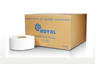 UT8038P “Royal” 珍寶大卷廁紙 (12卷/箱) 學校用品