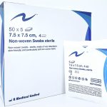"N Medical" 棉質消毒無菌紗布 (4層), 5片x50包/盒