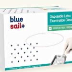 Bluesail Disposable Latex P/F Gloves XS - L / 100's B#-BSLG5.5MF