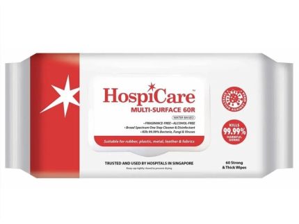 HospiCare 消毒濕紙巾 (60片/包) 清潔用品 Cleaning Products