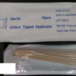 Sterile Wooden Stick, Cotton Tip Applicator 6” (10's / pack) B#JI067