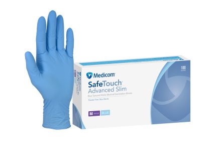 SafeTouch Advanced Slim 藍色丁腈手套 XS – L 手套 gloves