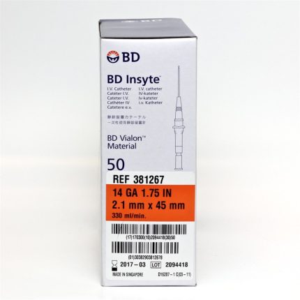 BD Insyte™ IV Cannula 14G x 1.75”(50’s / box) (Orange) #381267 BD 產品