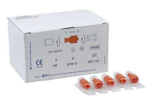 Male-Female Luer Lock Cap, Orange TP-MF-O 2 BD Male-Female Luer Lock Cap, orange (100’s/box), TP-MF-O BD 產品