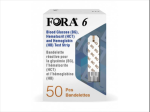 “FORA” 3合1 BG/HCT/Hb試紙 (血糖/血比容/血紅蛋白) (50張/盒) 檢驗用品