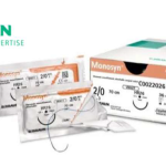 手術縫線Absorbable Sutures with Needle MONOSYN VIOLET 4/0, HR26, 70cm