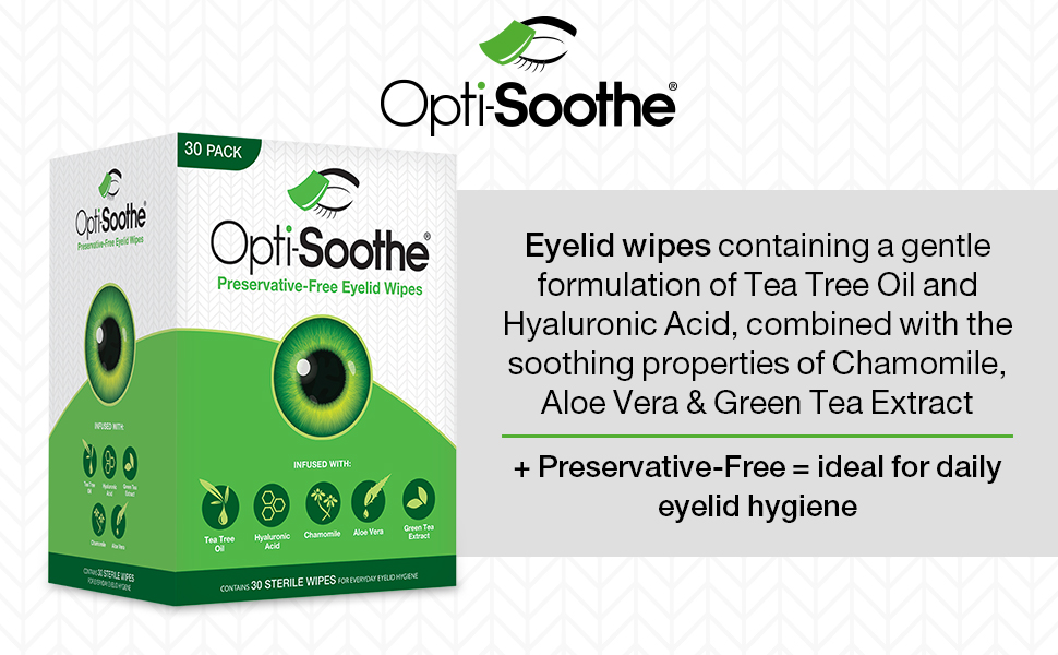 Opti-Soothe Preservative-free Eyelid Wipes OS-PF-EYELIDWIPES “Opti-Soothe” 眼瞼護理濕紙巾 (30片/盒) 紙品 Paper Products