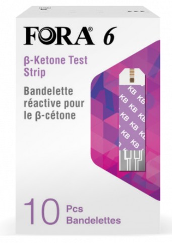 “FORA” 血酮試紙 (10張/盒) 檢驗用品