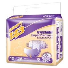 德寶123超特級成人 紙尿片 (長效夜用) 中碼 M (29″ – 46″) 10片x 6包 Daily supplies