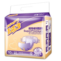 德寶123超特級成人 紙尿片 (長效夜用) 大瑪 L (45″ – 61″) 10片x 6包 Daily supplies