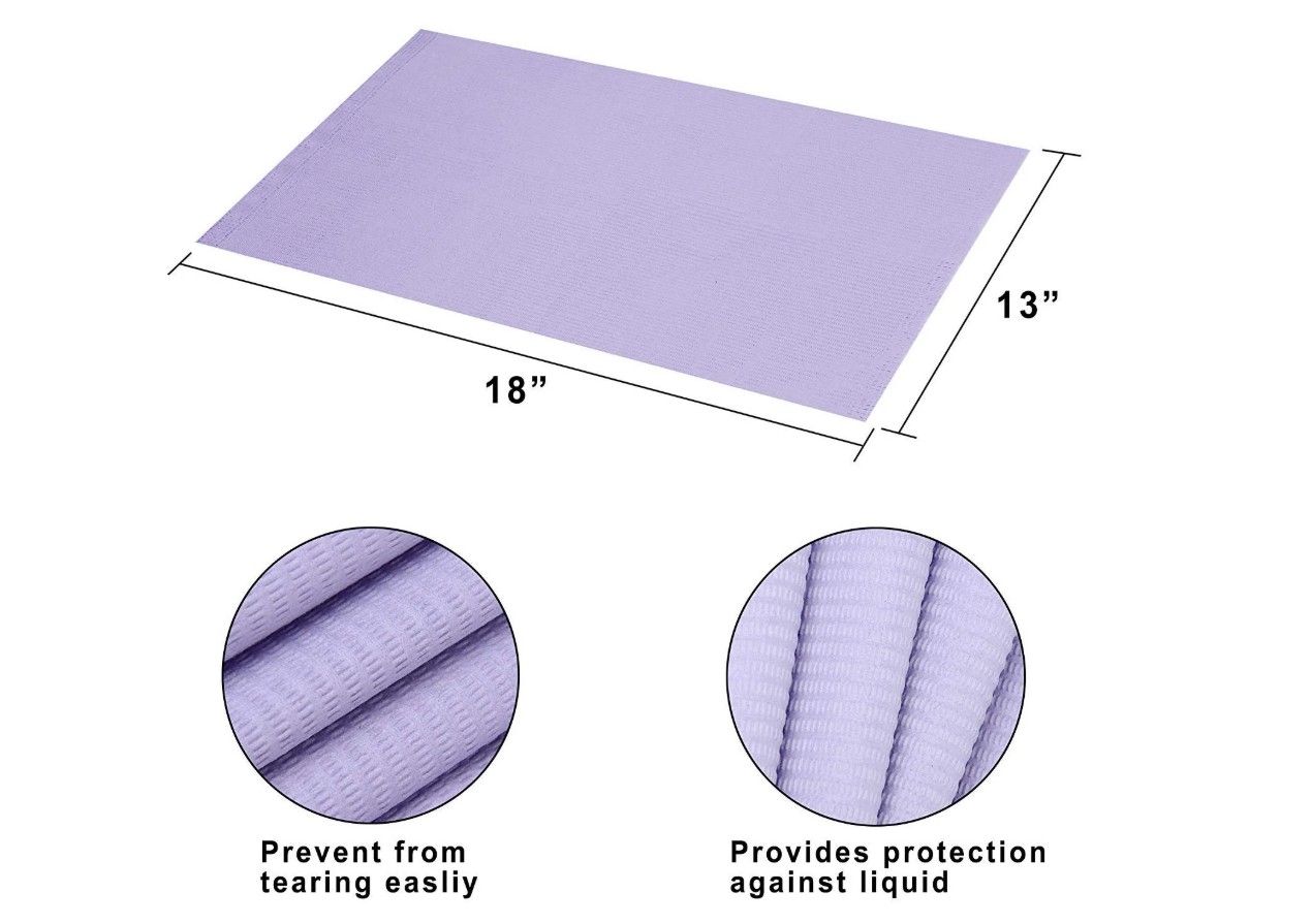 Medicom Dry-Back Bibs 13” x 18”, Lavender 2 Medicom Dry-Back Bibs 防水圍巾 13” x 18”,(500’s / case) #8280 Medicom 產品