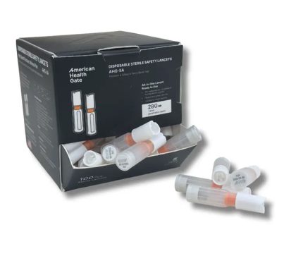 AHG 一次性按壓型安全採血針 IIA Disposable Sterile Safety Lancets 28G (100支/盒) 診所用品 Clinic Supplies