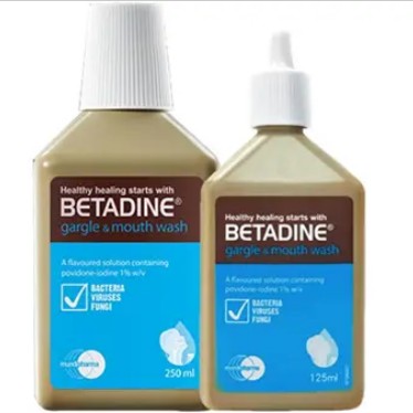 “Betadine 必妥碘” 冰涼消毒漱口水 250ML Betadine 產品
