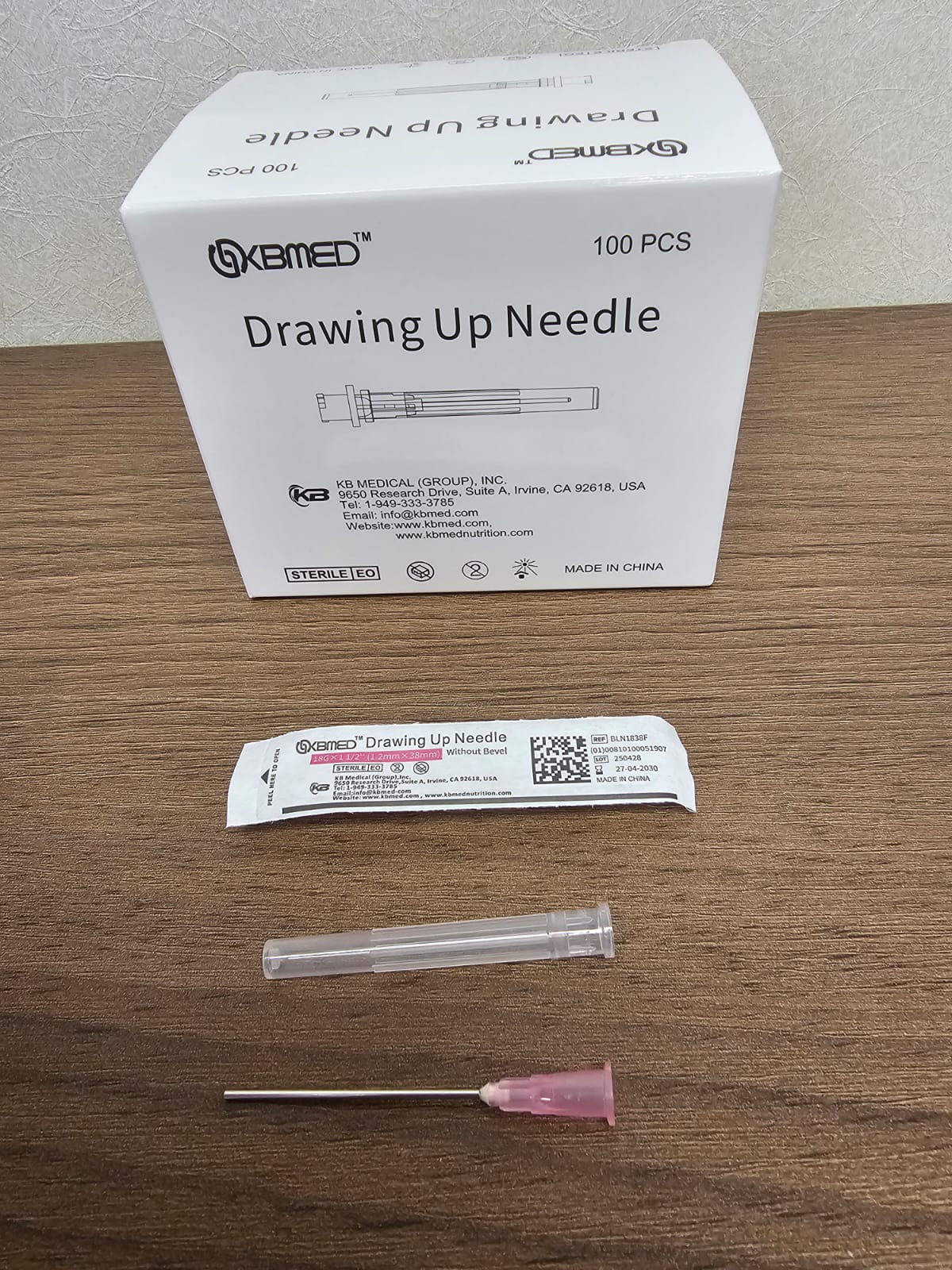 WhatsApp Image 2026-08-18 at 12.25.04 KB Med Drawing Up Needle 18Gx1 1/2"100pcs - Image 1