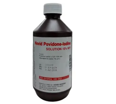 “Hovid” 500毫升聚維酮碘消毒液 水劑 Liquid